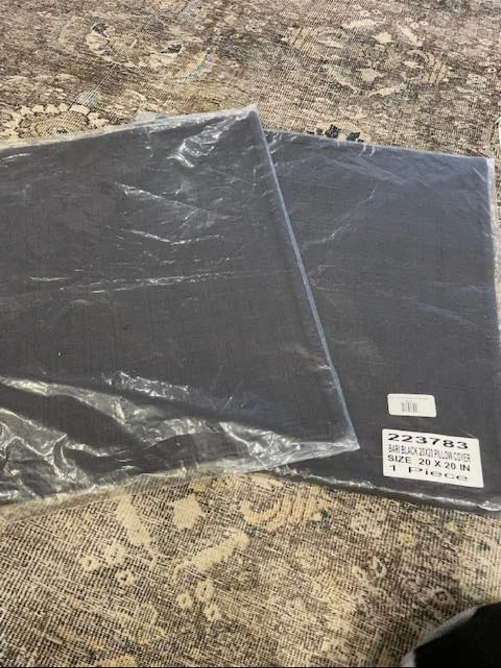 Crate & Barrel Classic Textured Throw Pillow - Black